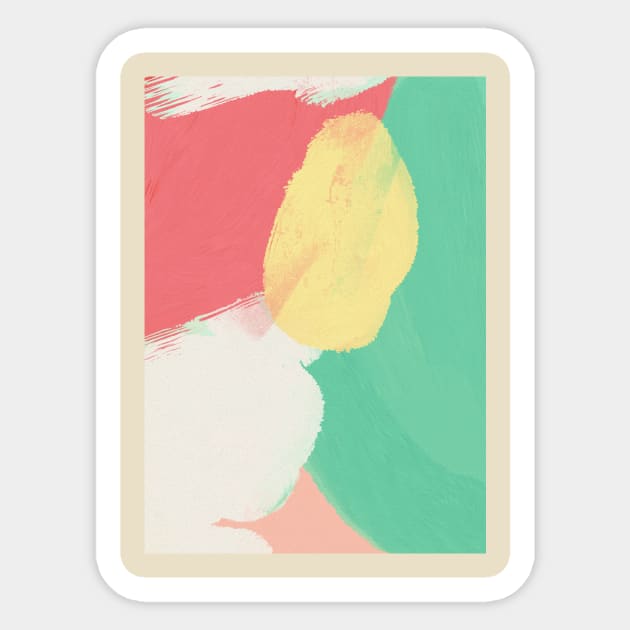 Abstract Art illustration painting Sticker by Alillluna